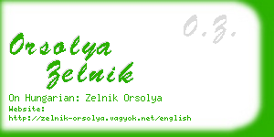 orsolya zelnik business card